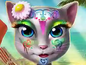 بازی Kitty Beach Makeup آنلاین