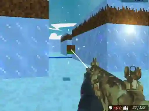 بازی Blocky Swat Shooting Iceworld Multiplayer آنلاین