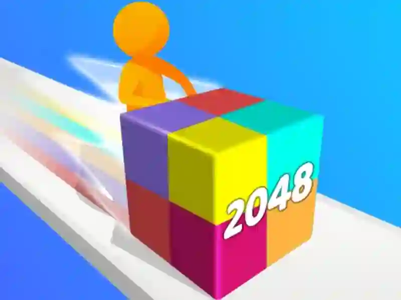 بازی Geometry Stack 2048 Run آنلاین
