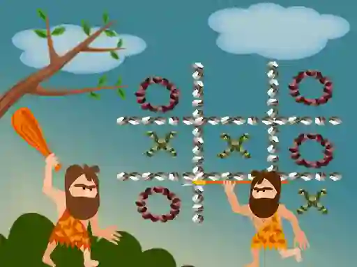بازی Tic Tac Toe Stone Age آنلاین