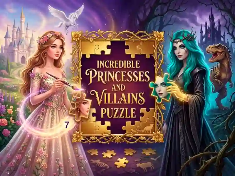 بازی Incredible Princesses and Villains Puzzle آنلاین
