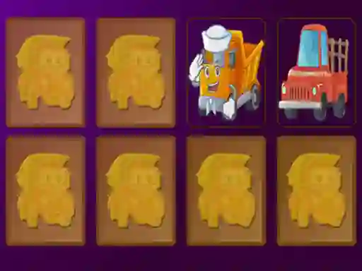 بازی Cartoon Trucks Memory آنلاین