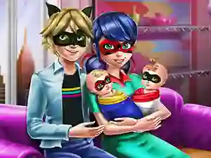 بازی Dotted Girl Family Day آنلاین