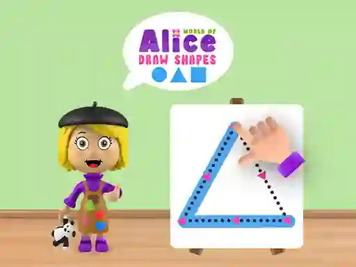 بازی World of Alice Draw Shapes آنلاین