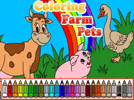 بازی Coloring Farm Pets آنلاین