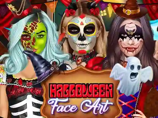 بازی Kylie Jenner Halloween Face Art آنلاین