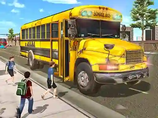 بازی City School Bus Driving آنلاین