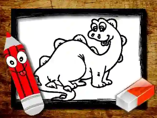 بازی Back To School: Dinosaur Coloring Book آنلاین