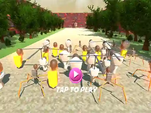 بازی SQUID TOILET 3D آنلاین