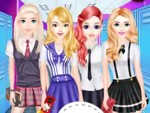 بازی Girls School Fashion آنلاین