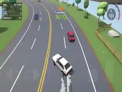 بازی Polygon Drift: Endless Traffic Racing آنلاین