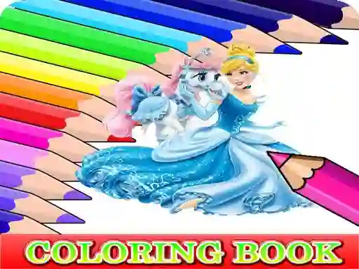 بازی Coloring Book for Cinderella آنلاین