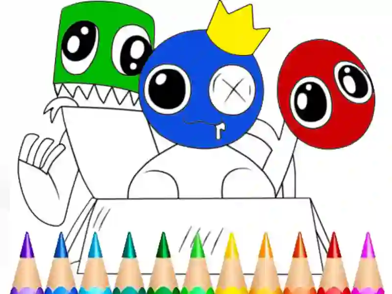 بازی Rainbow Friends Coloring Book آنلاین
