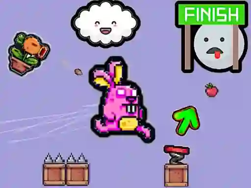 بازی Cute Rabbit's Challenging Adventure آنلاین