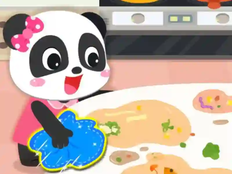 بازی Baby Panda Cleanup آنلاین