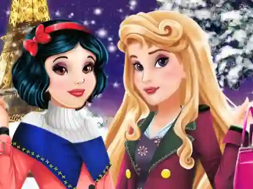 بازی Aurora and Snow White Winter Fashion آنلاین