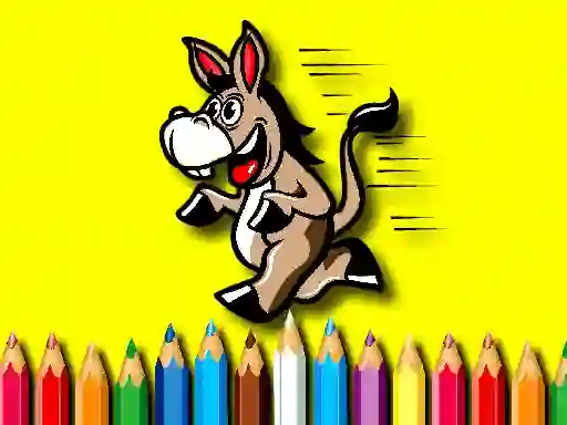 بازی Back To School Coloring Book Donkey آنلاین
