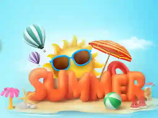 بازی Happy summer jigsaw puzzle آنلاین