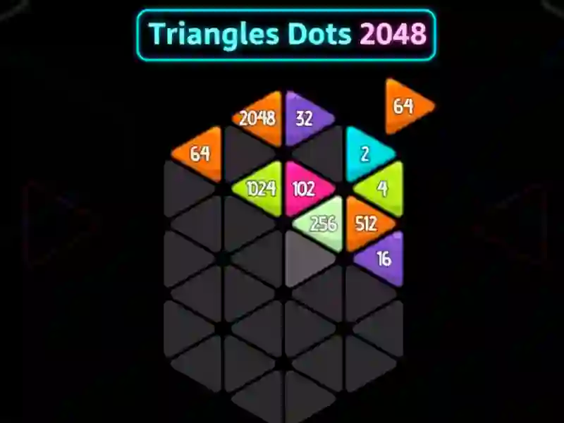 بازی Triangles Dots 2048 آنلاین