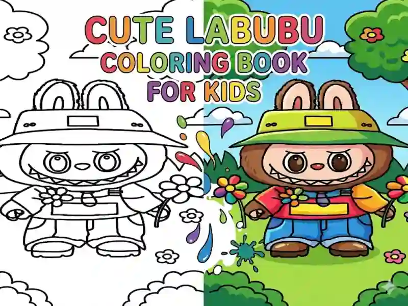 بازی Cute Labubu Coloring Book for Kids آنلاین