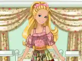 بازی Barbie's Patchwork Peasant Dress آنلاین