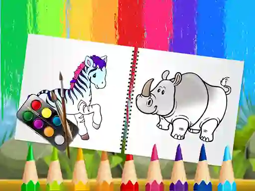 بازی Funny Animals Coloring Book آنلاین