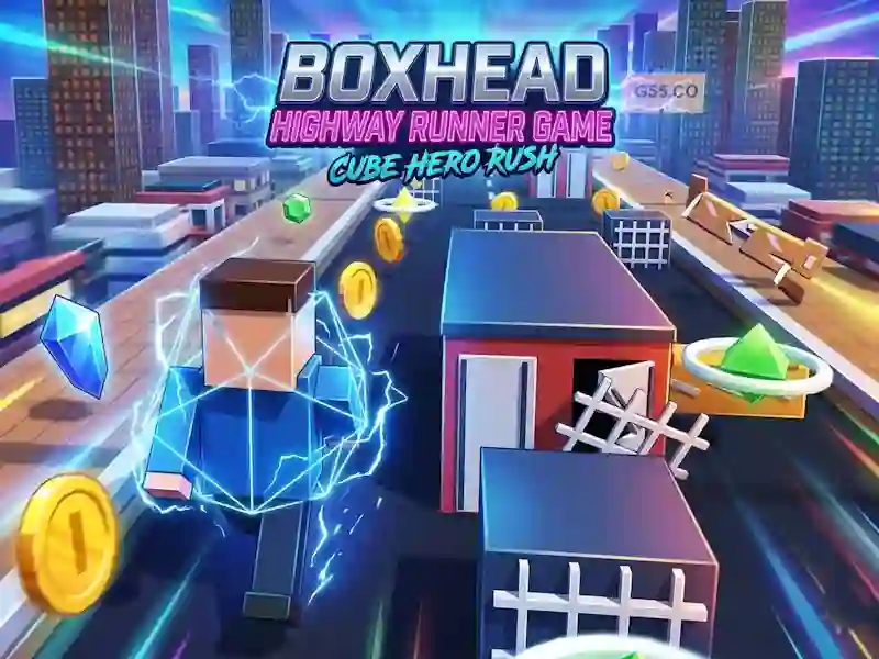 بازی Boxhead Highway Runner Game آنلاین