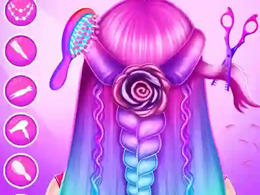 بازی Braid Hair Salon Girls آنلاین