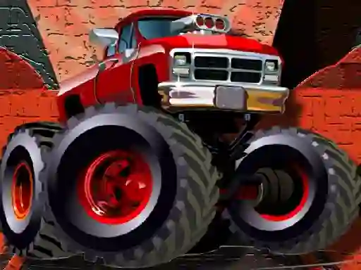 بازی Crazy Monster Trucks Puzzle آنلاین