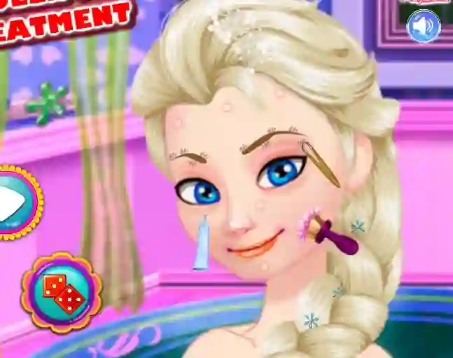 بازی Ice Queen Acne Treatment آنلاین