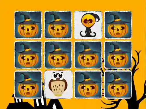 بازی Kids Memory Game Halloween آنلاین