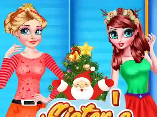 بازی Sisters Christmas Tree آنلاین