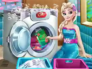 بازی Ice Queen Laundry Day آنلاین