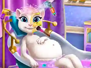 بازی Pregnant Kitty Spa آنلاین