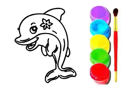 بازی Dolphin Coloring Book آنلاین