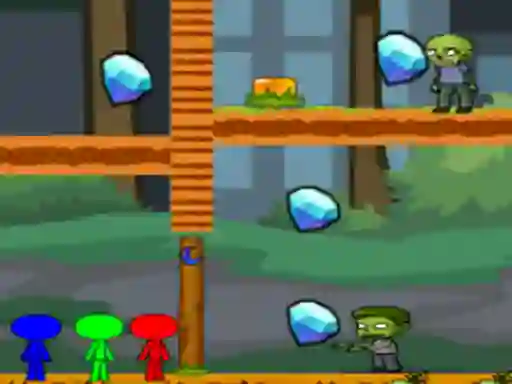 بازی StickMan Bros Vs Zombies آنلاین