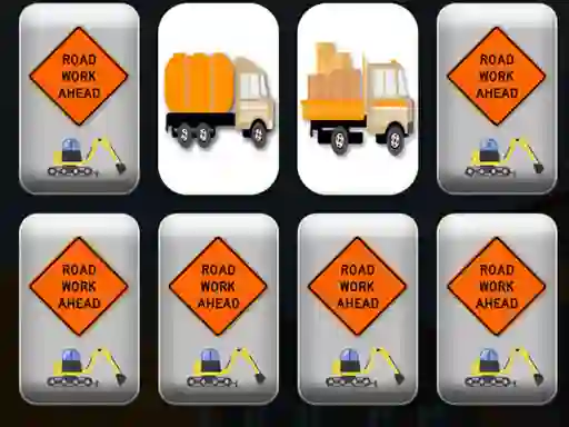 بازی Work Trucks Memory آنلاین
