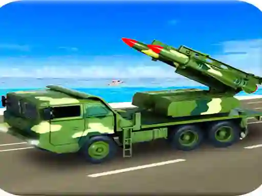بازی Us Army Missile Attack Army Truck Driving Games آنلاین