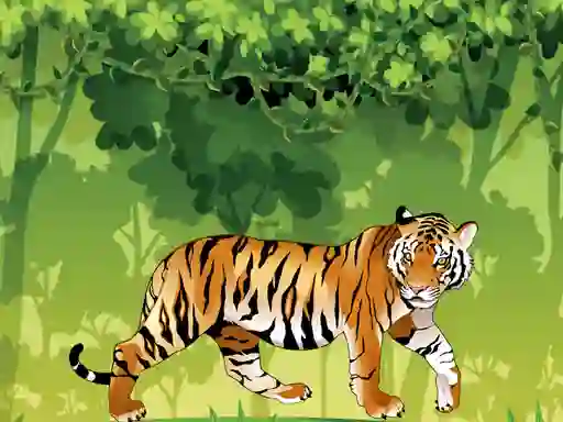 بازی Angry Tiger Coloring آنلاین
