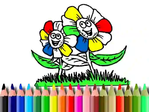 بازی Back to School: Flowers Coloring آنلاین