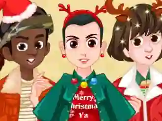 بازی Stranger things Christmas party آنلاین