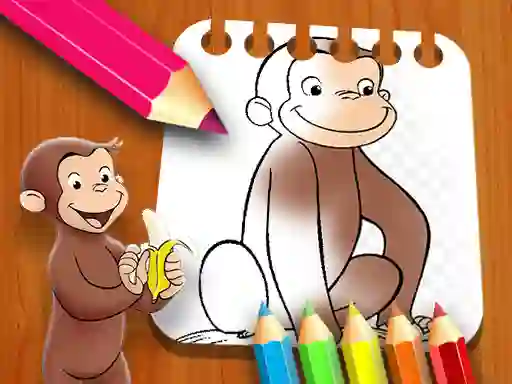 بازی Curious George Coloring Book آنلاین