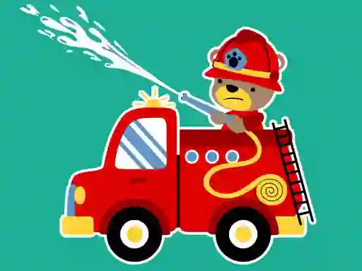 بازی Animal Firetrucks Match 3 آنلاین