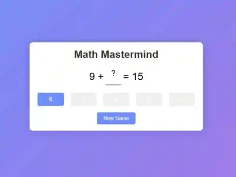 بازی Math Mastermind آنلاین