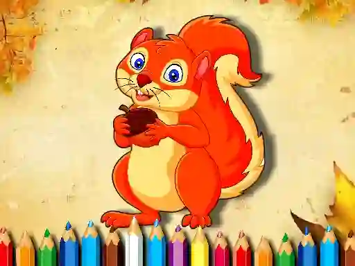 بازی Squirrel Coloring Book آنلاین