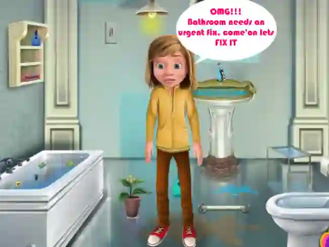 بازی Riley Bathroom Cleaning آنلاین