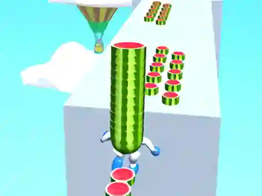 بازی Watermelon Run 3d آنلاین