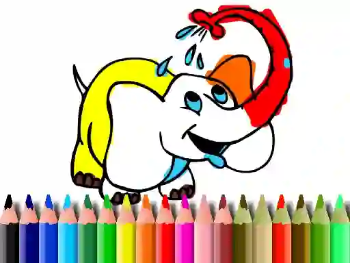 بازی Back To School: Elephant coloring آنلاین