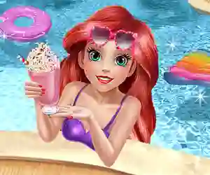 بازی Mermaid Princess Pool Time آنلاین