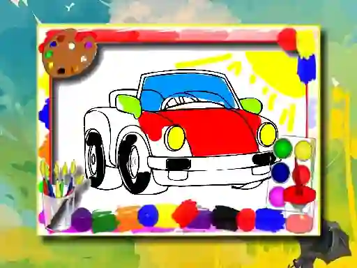 بازی Cartoon Cars Coloring Book آنلاین